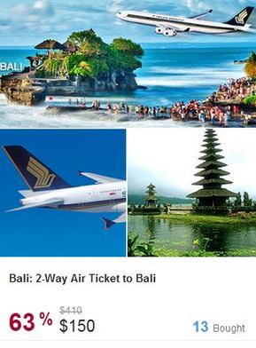 Bali ticket promotion